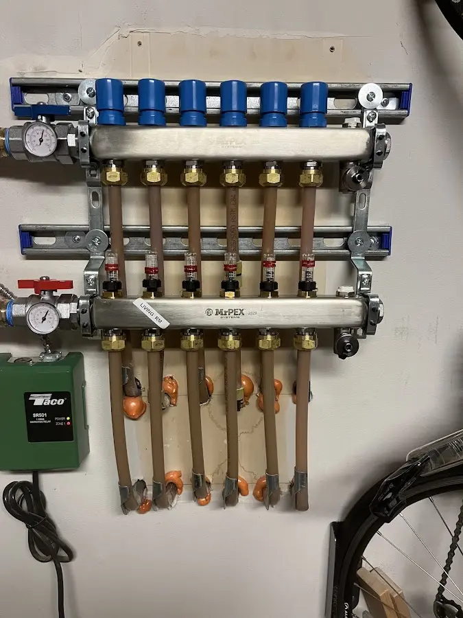 Plumber performing Leak Detection at a residential property in Greenbriar